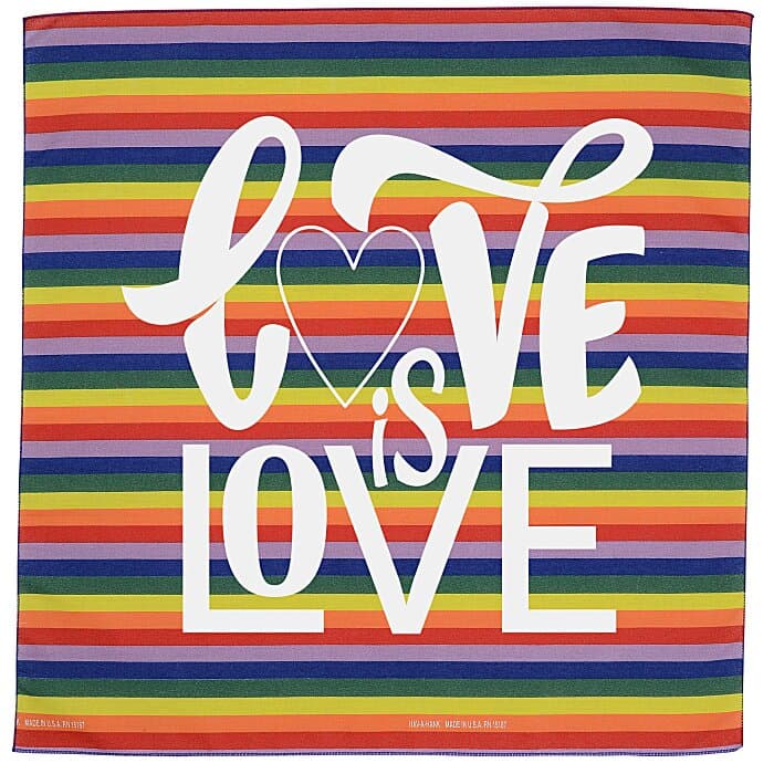 Rainbow Bandana - 22 inches x 22 inches