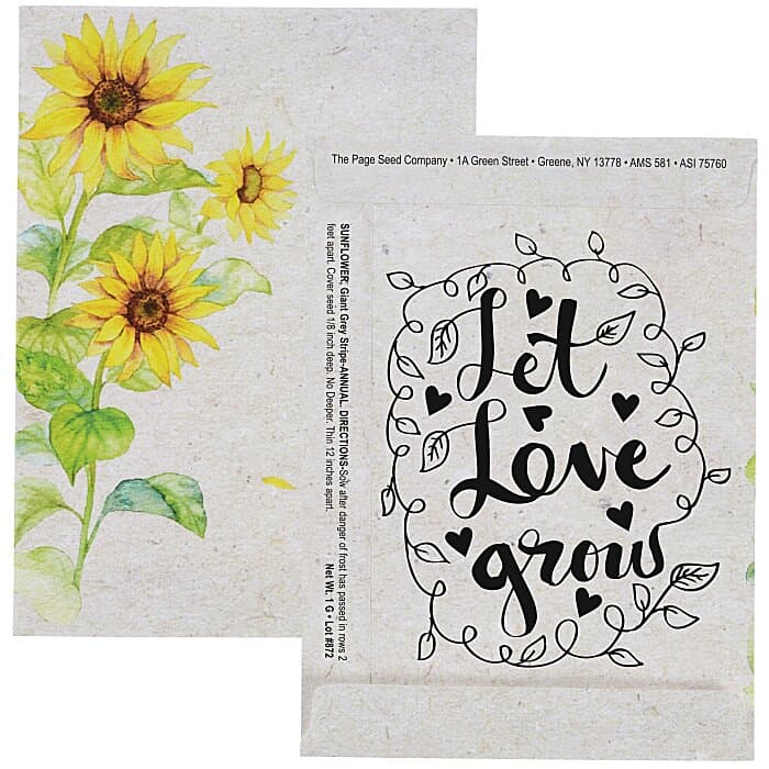 Watercolor Seed Packet - Sunflower