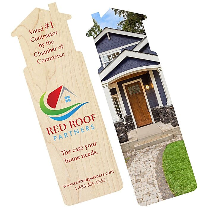 Full Color Paper Bookmark - House