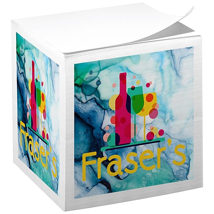 Post-it® Notes Cubes - 2-3/4 inches x 2-3/4 inches x 2-3/4 inches - White - Full Color