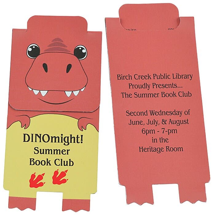 Paws and Claws Magnetic Bookmark - T-Rex