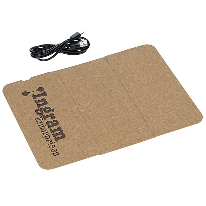 Fold Up Mouse Pad with Wireless Charging Pad