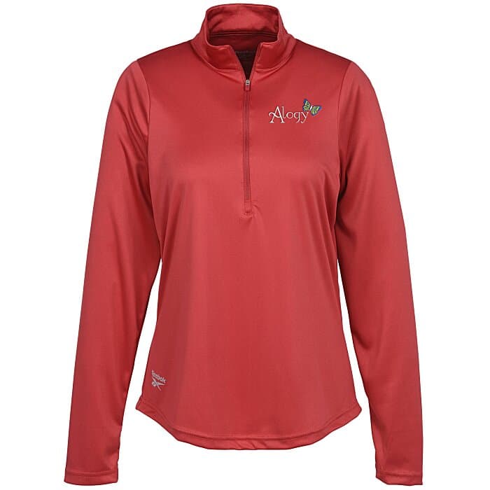 Reebok Icon 1/2-Zip Pullover - Ladies' - Embroidered