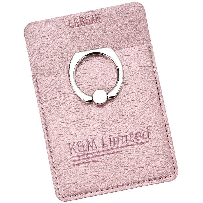 Leeman Shimmer Phone Wallet with Ring Stand