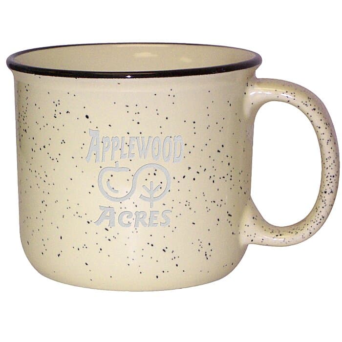 Campfire Ceramic Mug - Colors - 15 oz - Laser Engraved