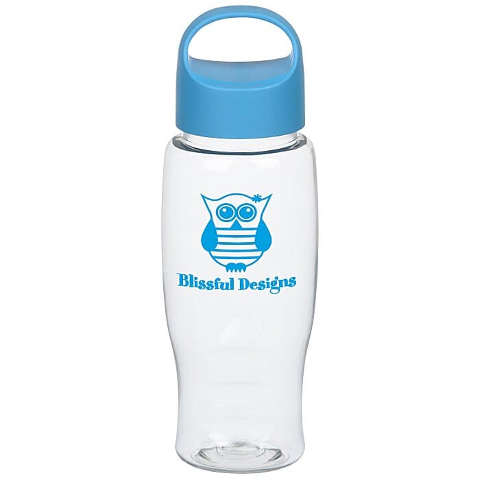 Clear Impact Comfort Grip Bottle with Oval Crest Lid - 27 oz.