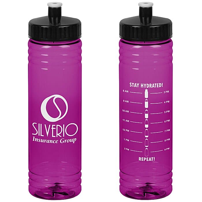 Halcyon Water Bottle with Stay Hydrated Graphics - 24 oz