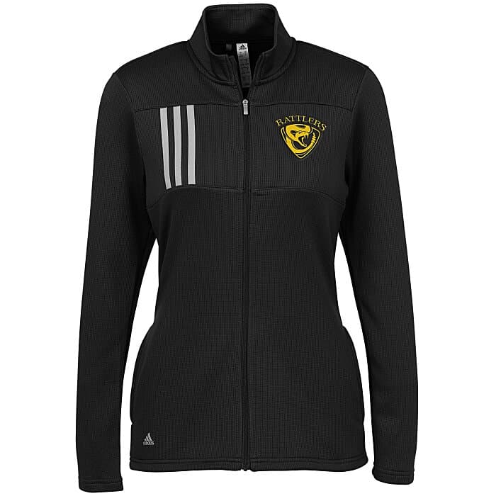 adidas 3-Stripes Double Knit Full-Zip Jacket - Ladies'
