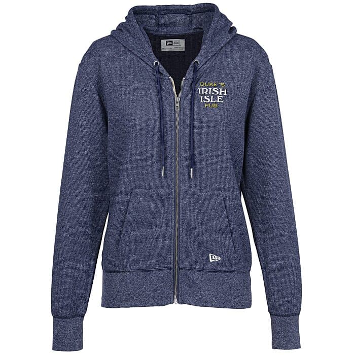 New Era Lightweight Full-Zip Waffle Hoodie - Ladies'