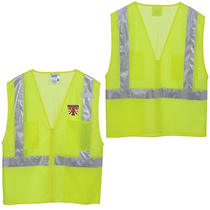 Reflective Zippered Pocket Vest