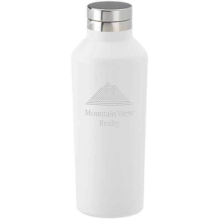 h2go Manhattan Vacuum Bottle - 17 oz - Laser Engraved