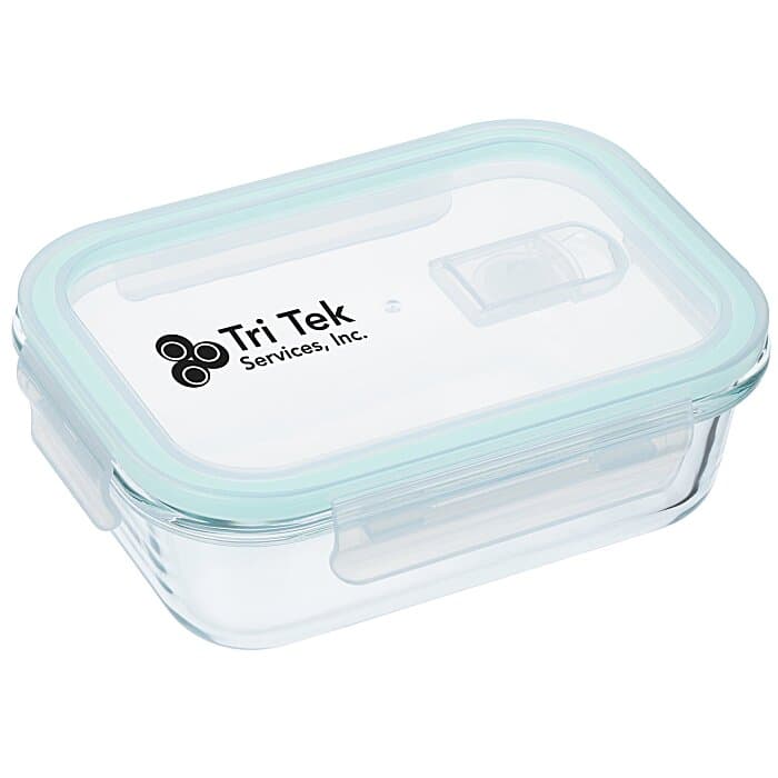 Glass Food Container with Snap On Lid