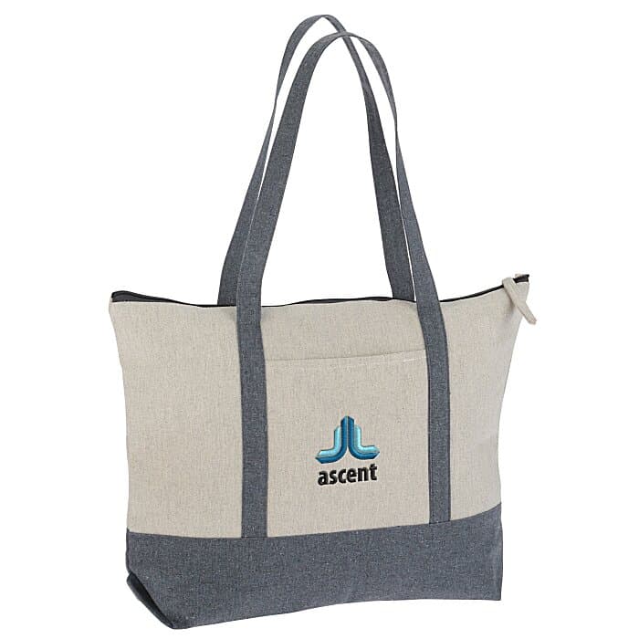 Repose 10-oz Zippered Tote - Embroidered