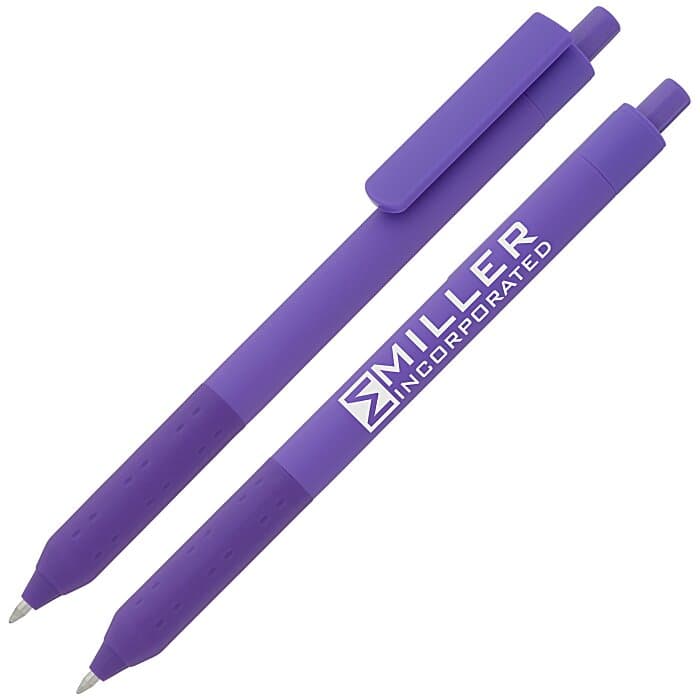 Alamo XL Clip Soft Touch Gel Pen - Neon