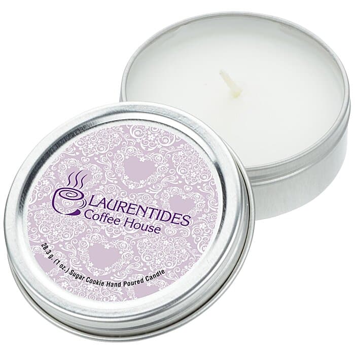 Candle in Metal Tin - 1 oz - Sugar Cookie