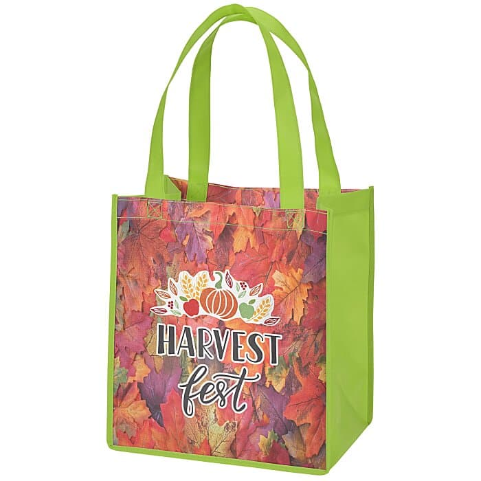 Full Color Grocery Tote - 13 inches x 12 inches - 2 Sided