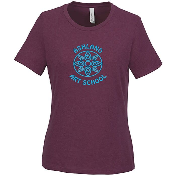 Bella+Canvas Relaxed Crewneck T-Shirt - Ladies' - Heathers - Screen