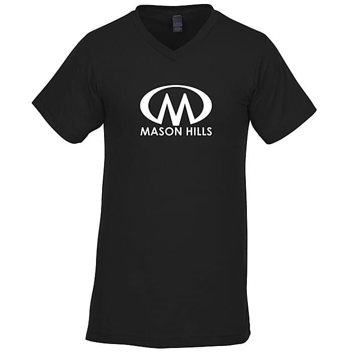 Tultex Polyester Blend V-Neck T-Shirt - Men's