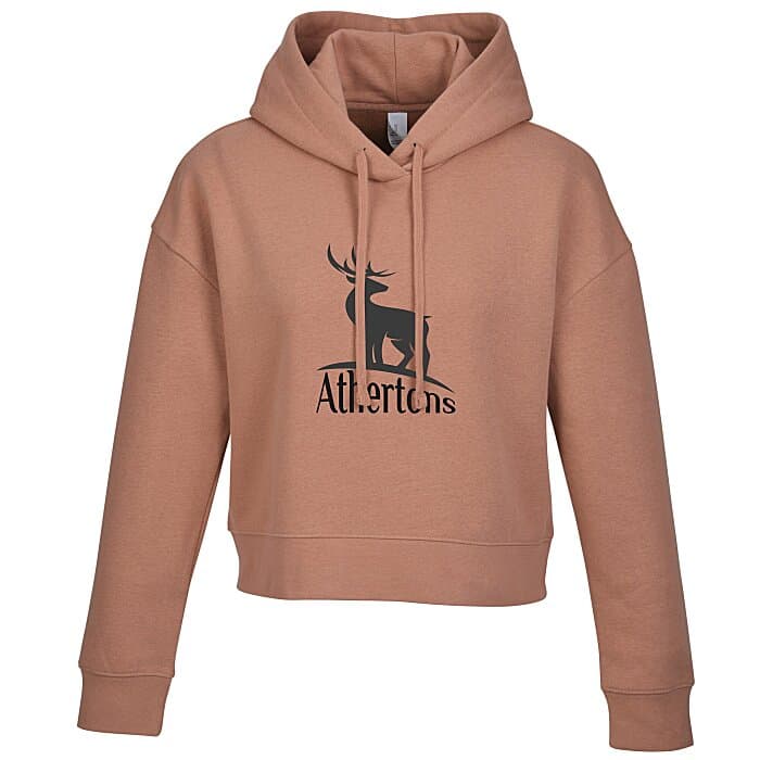 Ultimate 8.3-oz CVC Fleece Cropped Hoodie - Ladies' - Screen
