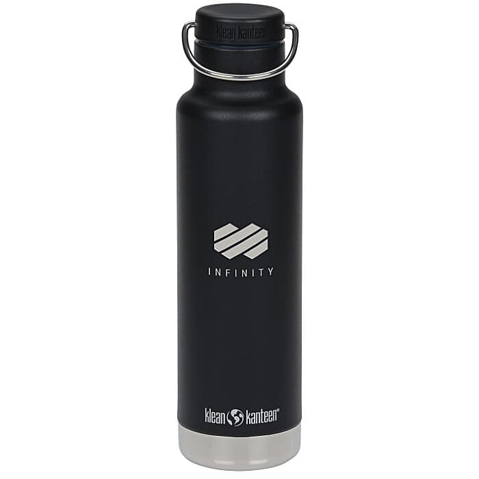 Klean Kanteen Classic Vacuum Bottle - 20 oz - Laser Engraved
