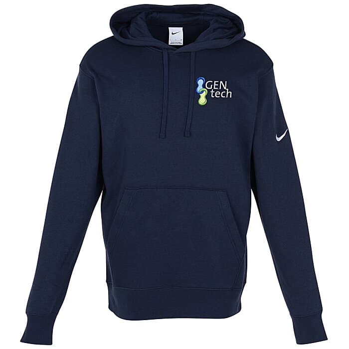 Nike Club Fleece Sleeve Swoosh Pullover Hoodie - Men's - Embroidered
