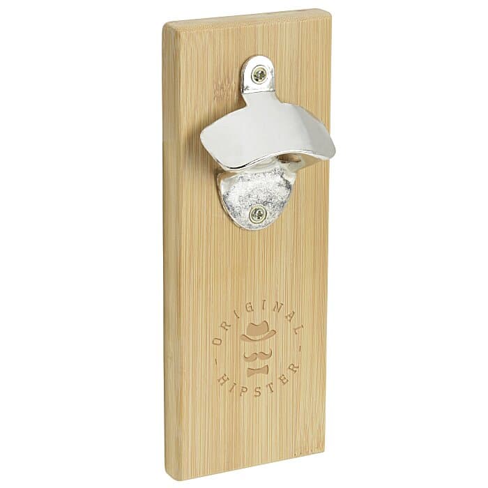 Bamboo Wall Bottle Opener
