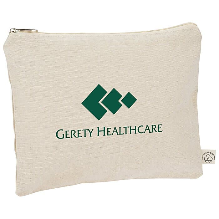 Organic Cotton Zippered Pouch
