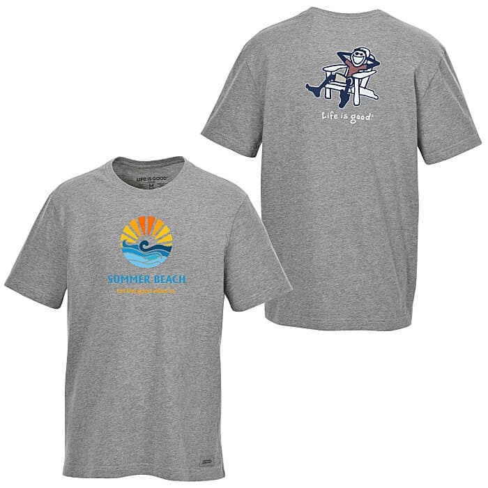 Life is Good Crusher Tee - Men's - Full Color - Colors - Adirondack