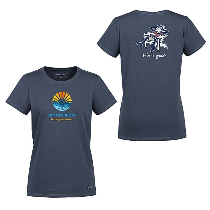 Life is Good Crusher Tee - Ladies' - Full Color - Colors - Adirondack
