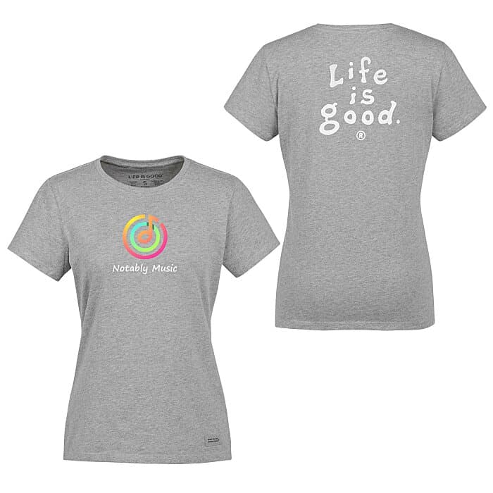 Life is Good Crusher Tee - Ladies' - Full Color - Colors - LIG