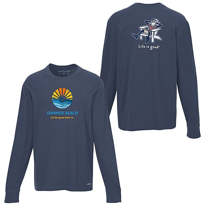 Life is Good Crusher Long Sleeve Tee - Men's - Full Color - Adirondack