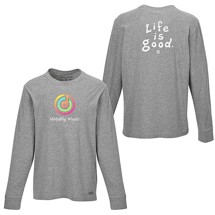 Life is Good Crusher Long Sleeve Tee - Men's - Full Color - LIG