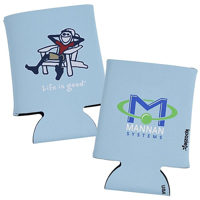 Life is Good Koozie® Can Cooler - Full Color - Adirondack
