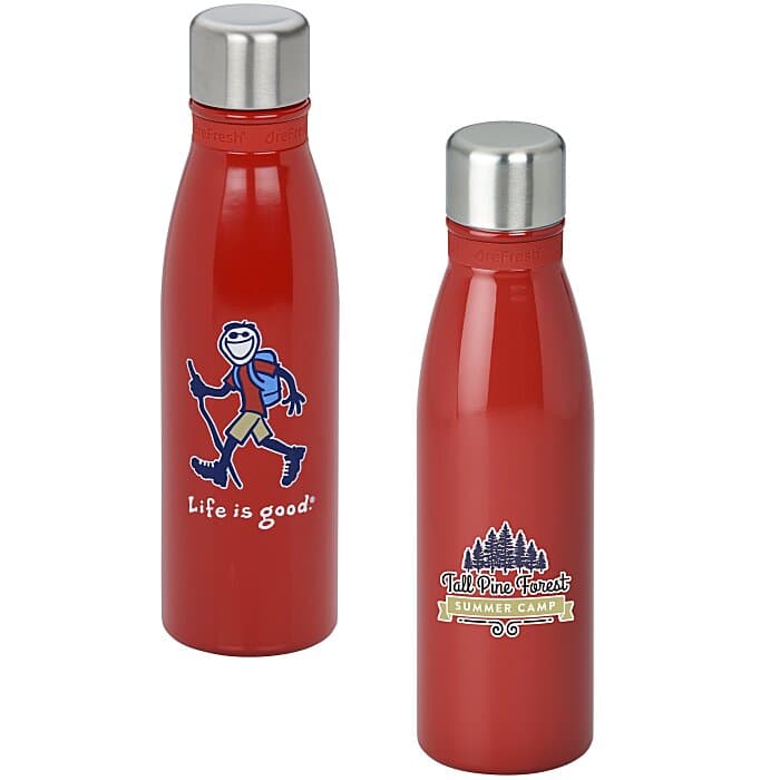 Life is Good Refresh Mayon Bottle – 18 oz - Full Color - Hiking Jake