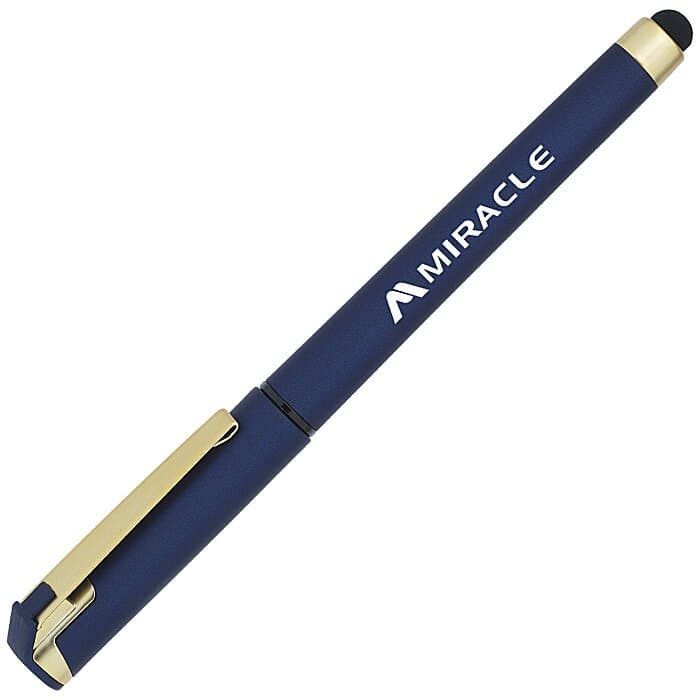 Cali Soft Touch Stylus Gel Pen - Metallic - Matte Gold