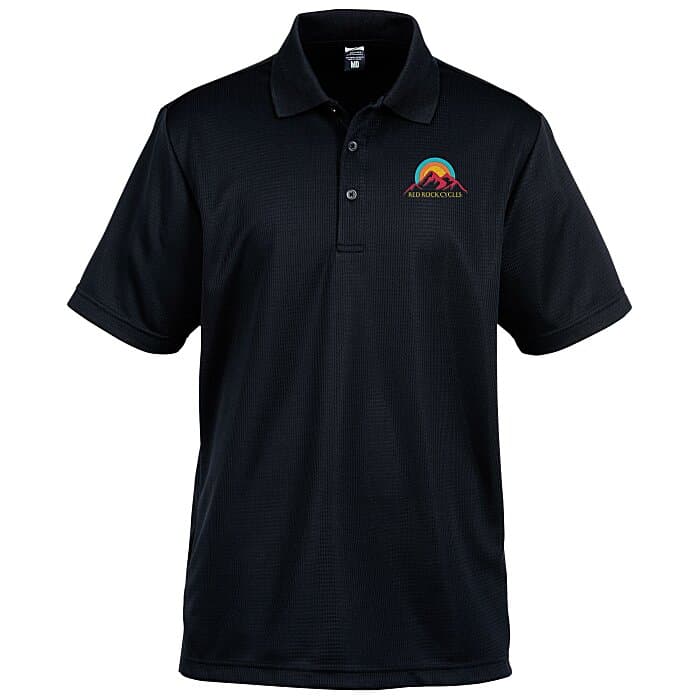 Elm Vertical Dash Jacquard Stripe Polo - Men's