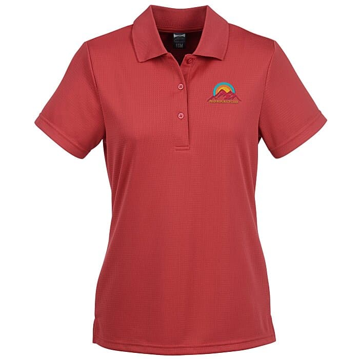 Elm Vertical Dash Jacquard Stripe Polo - Ladies'