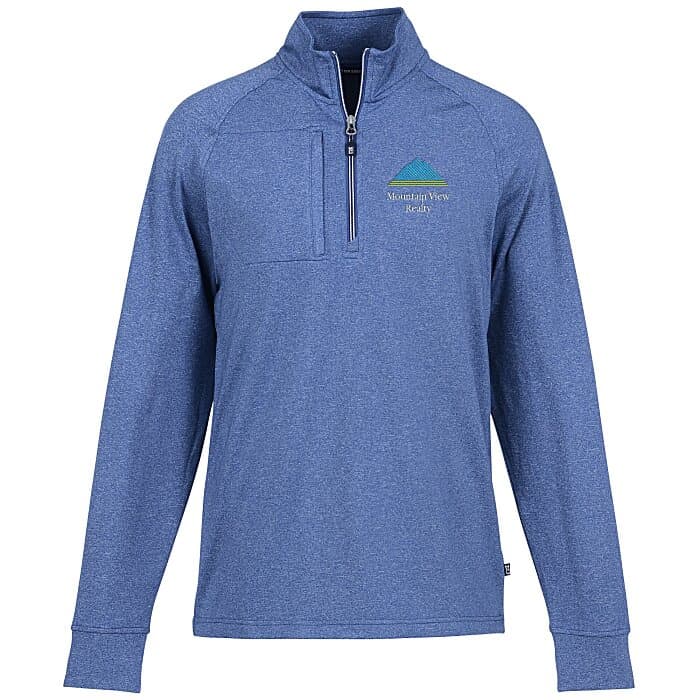 Cutter & Buck Adapt Knit Heather 1/4-Zip Pullover - Men's