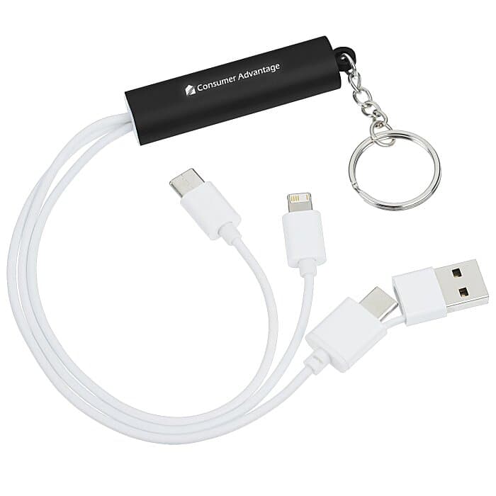 Route Light-Up Logo Duo Charging Cable with USBC