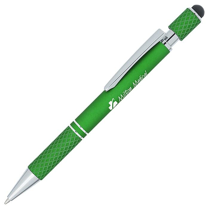Siena Soft Touch Stylus Metal Spinner Pen