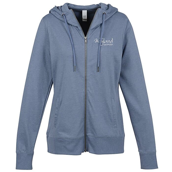District Lightweight French Terry Full-Zip Hoodie - Ladies'