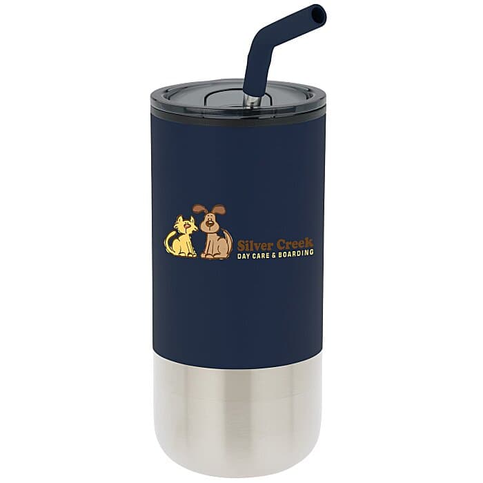 Lagom Tumbler with Stainless Straw - 16 oz - Full Color