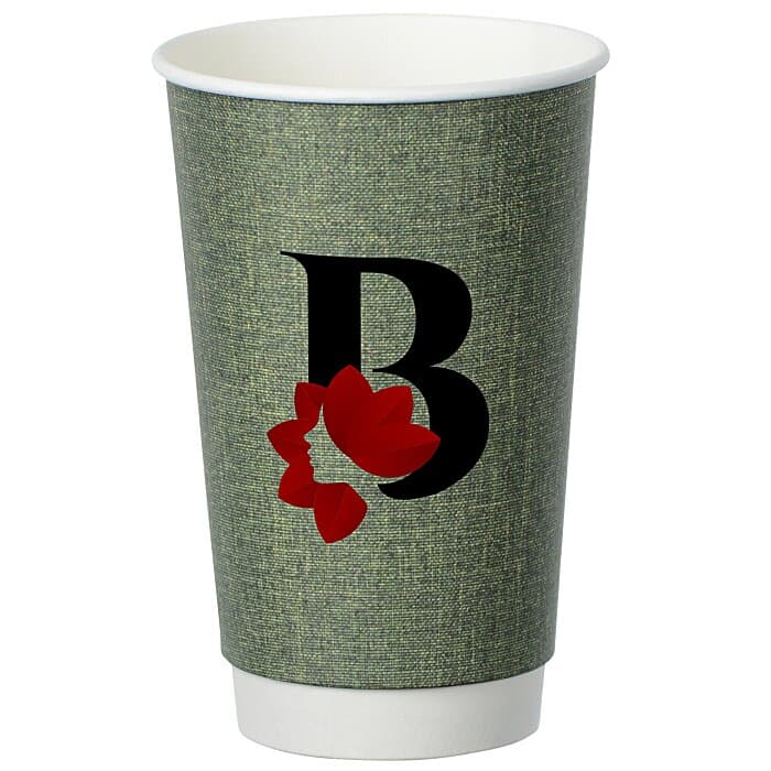 Ridge Full Color Insulated Paper Cup - 16 oz