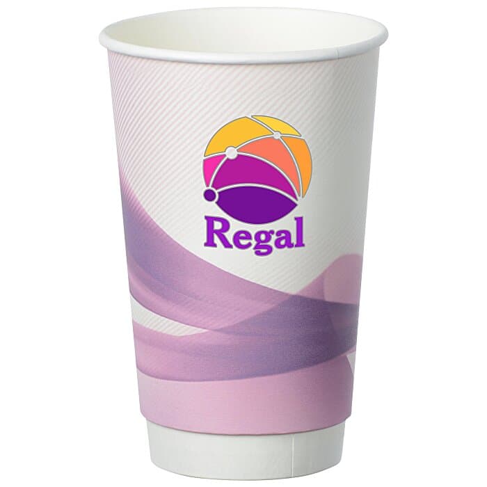 Groovy Full Color Insulated Paper Cup - 16 oz