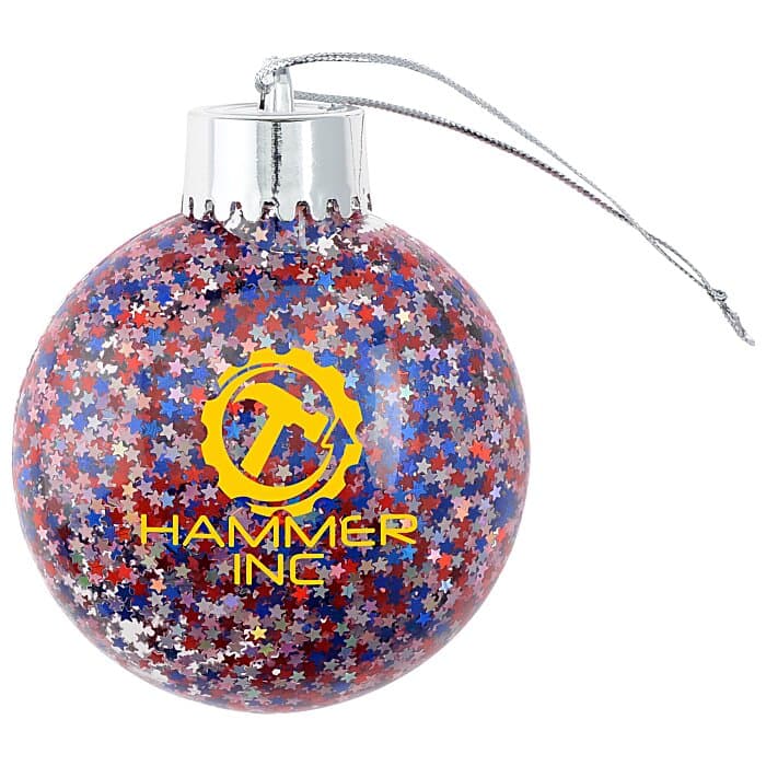 Confetti Ornament - Star - Patriotic