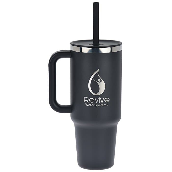 Hydro Flask All Around Travel Tumbler with Straw - 40 oz - Laser Engraved