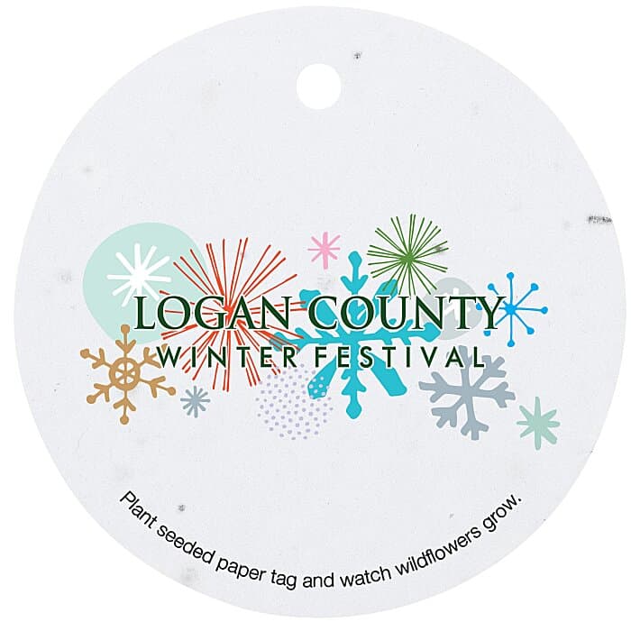 Seed Paper Tag - Circle