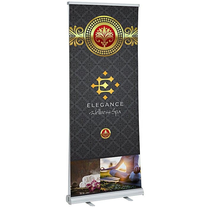 Economy Retractable Two Sided Banner Display - 33 1/2 inches