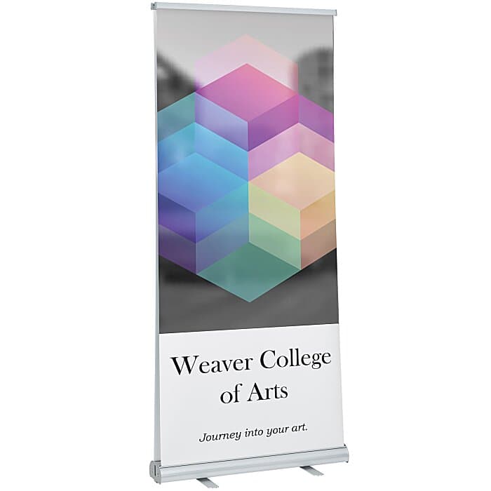 Economy Retractable Two Sided Banner Display - 36 inches