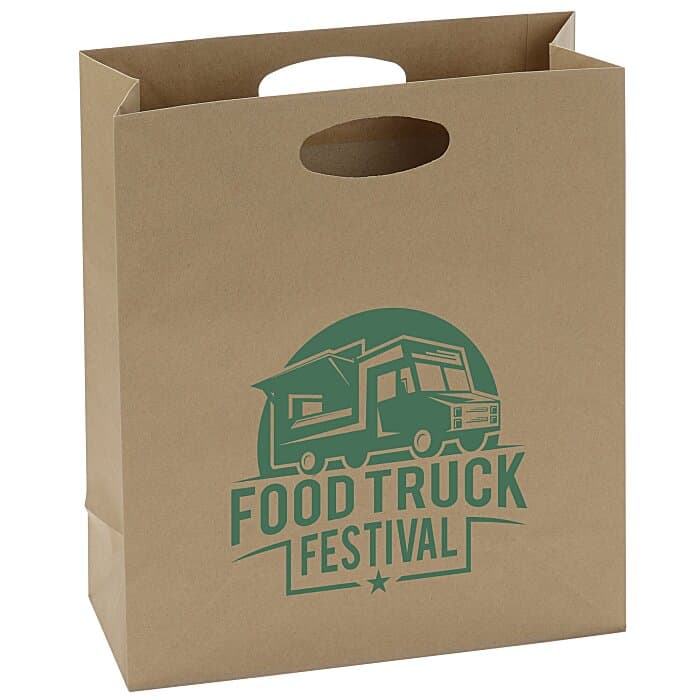 Die Cut Paper Shopper - 14 inches x 12 inches